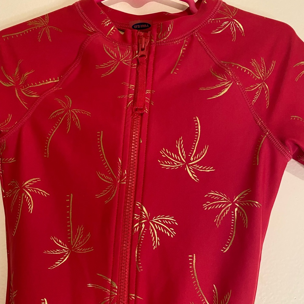 Old Navy Zip Up Bathing Suit Girls